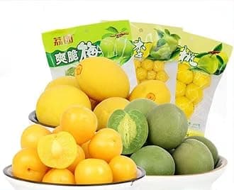 Sour and Sweet Crispy Peach,Crispy Plum，Small Peaches,Pickled fruits，Fruit Snack,Honey Peach Preserved Fruit, Healthy Snacks Food，pickled yellow peach，Sour and sweet plums (Crispy Peach,1bag)