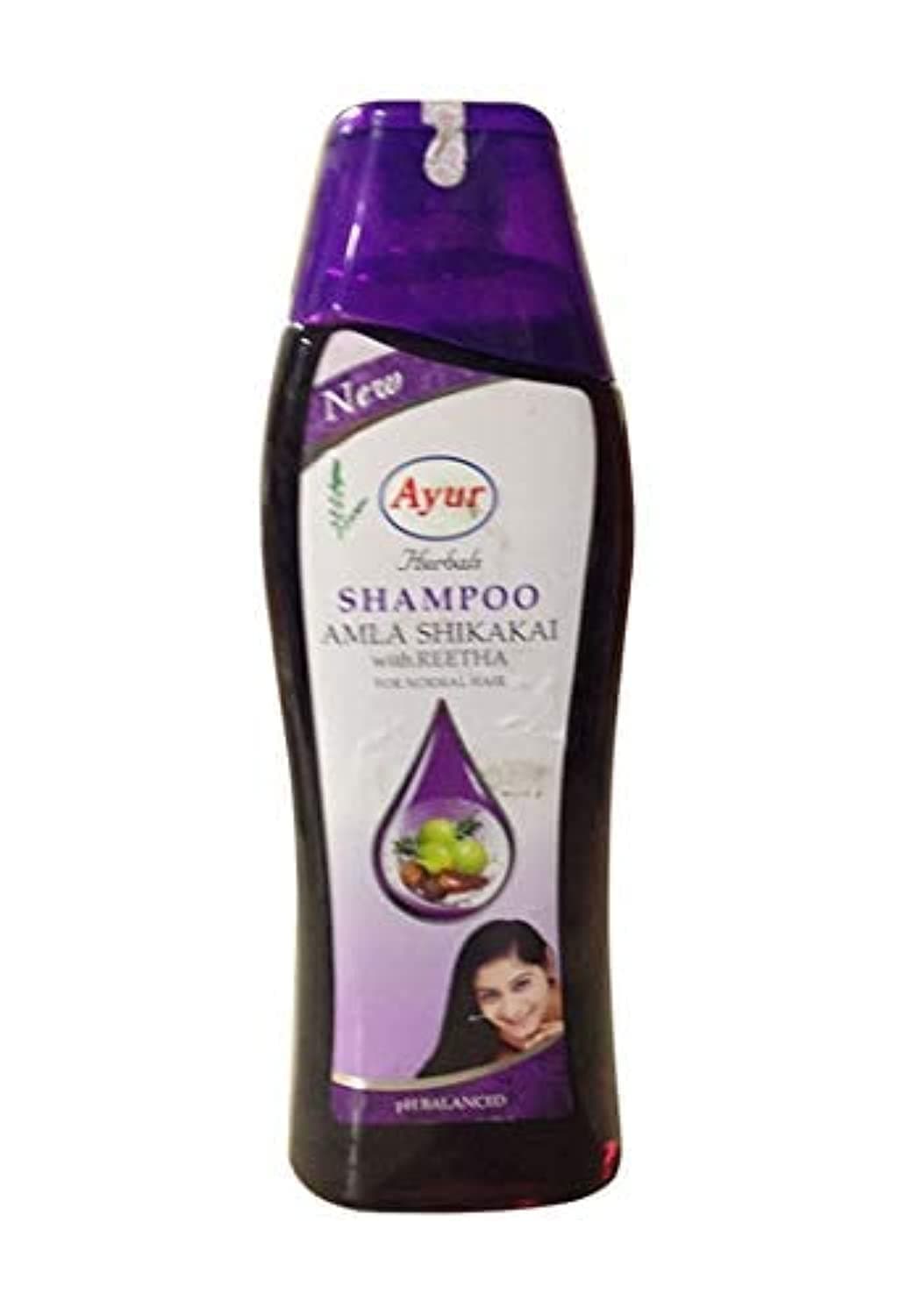 Ayur Herbals Shampoo Amla Shikakai with Reetha for Normal Hair 500ml