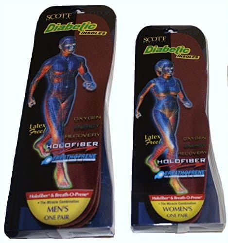 Diabetic & Vascular Insole's with Holofiber and Breathoprene Technology for Women 4-10