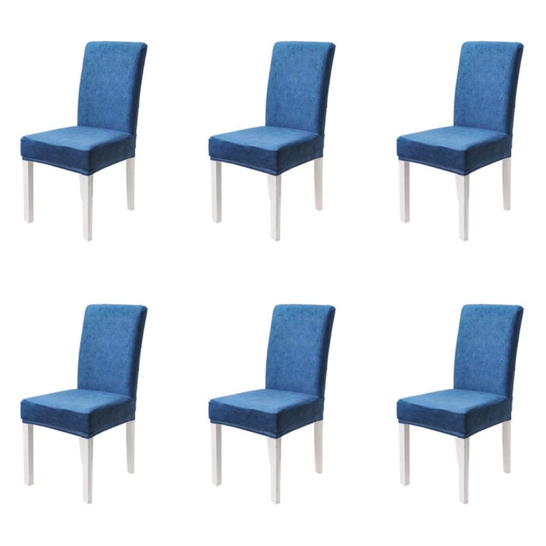 ANOSORA 6 PCS Stretch Chair Cover Set for Dining Room Removable Washable Restaurant Seat Slipcovers