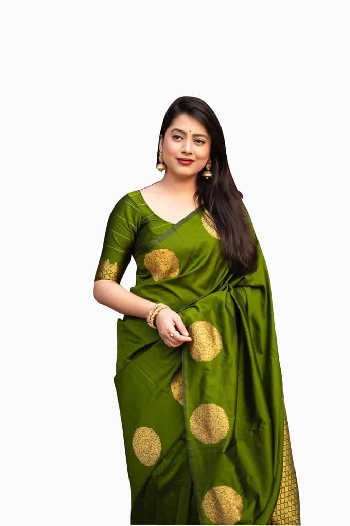 Avantika - Fashion Kanjivaram Women's Banarasi Sari with Blouse In Pure Soft Silk