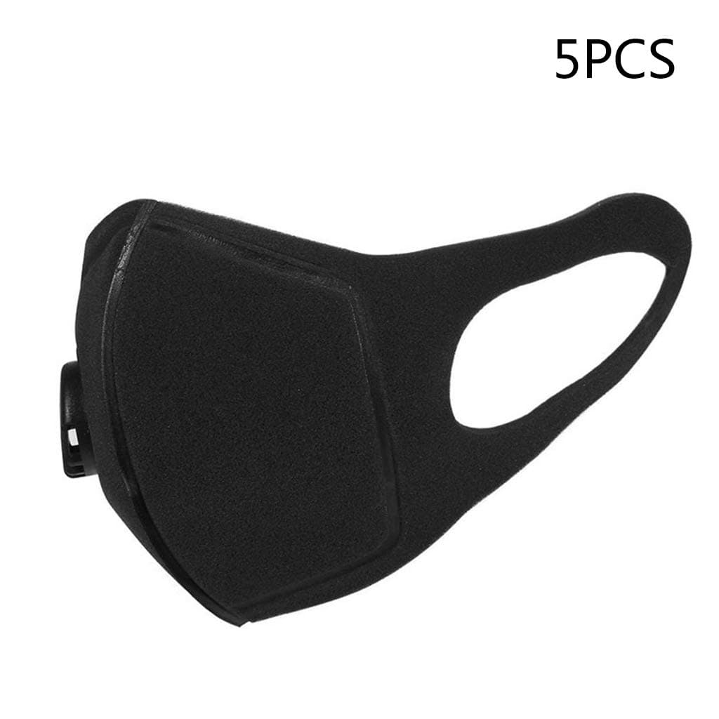 Eliky Unisex Sponge Dustproof Pollution Half Face Mouth Protector With Breath Valve Wide Straps Washable Reusable Muffle
