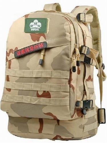 Pattonc series Laptop backpack--TRUE WATERPROOF,TEN years warranty.Super capacity 40L/45L.computer notebook tablet,knapsack,rucksack army knife Militery style bag for man woman Travel Leisure Fashion-ASPC40L-e1 (02 Desert camo)