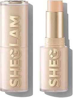 SHEGLAM Skin Magnet High Coverage Foundation Stick Longwear Medium Face Makeup for All Skin Types-Porcelain