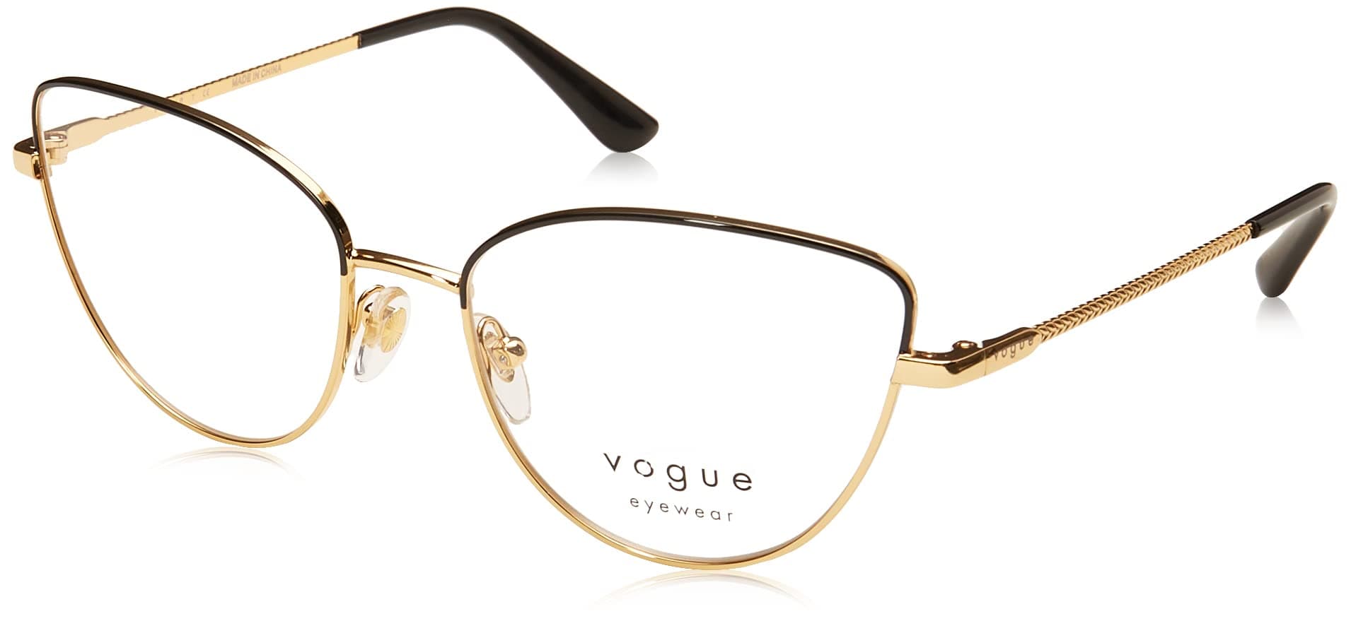 Vogue Eyewear Women's Vo4109 Metal Cat Eye Prescription Eyeglass Frames