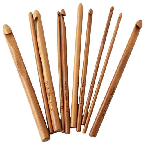 Raveling Rebecca Bamboo Crochet Hook Set - 10 PCS (US Sizes)