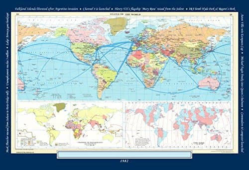 World Map Jigsaw Puzzle featuring a map of the world from 1982