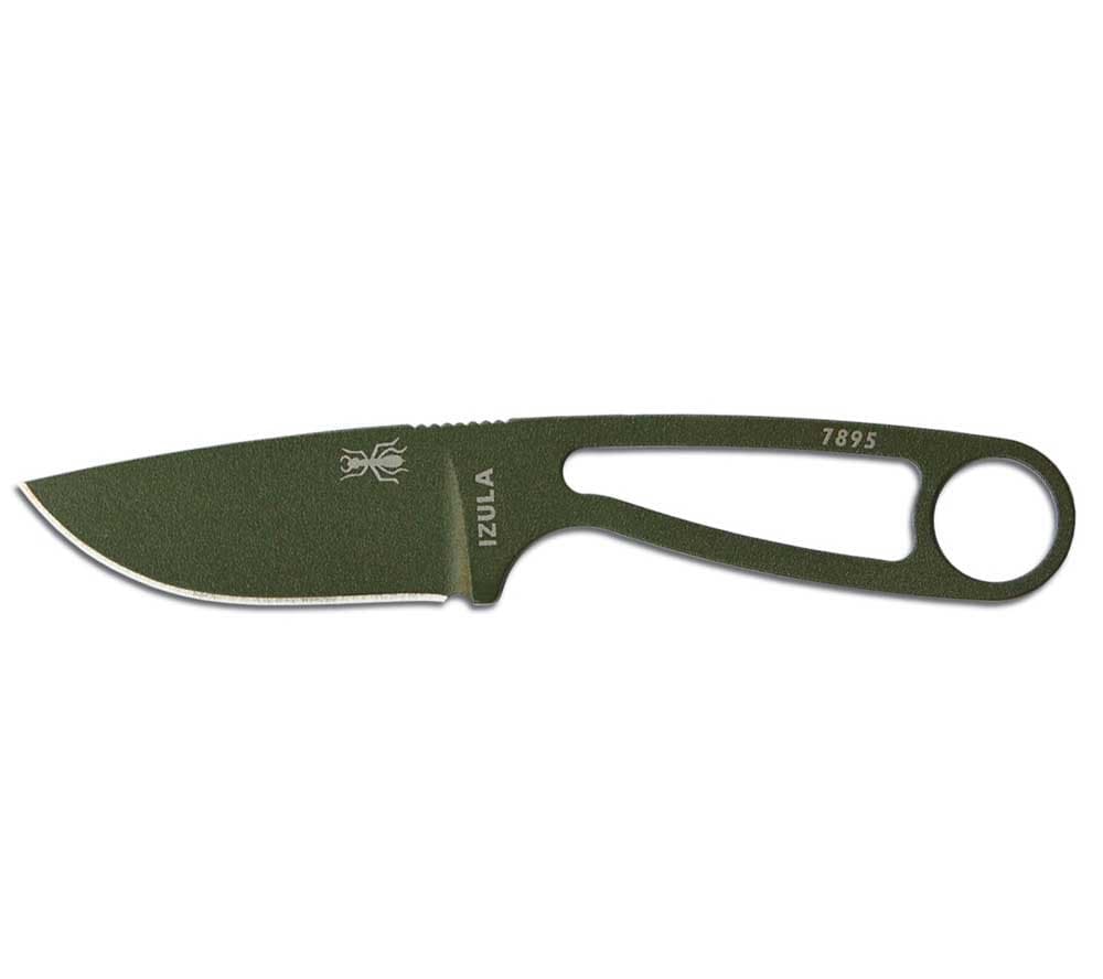 ESEE Knives Izula Knife - OD (Olive Drab) - with Molded Sheath