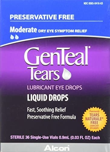 Genteal Tears Eye Drops Preservative-Free Vials, 1.096 Fluid Ounce by Genteal Tears