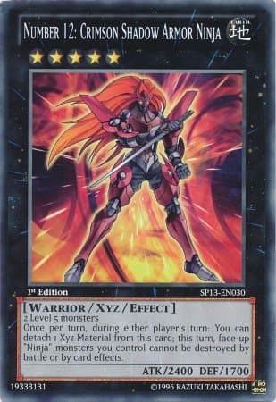 YU-GI-OH! - Number 12: Crimson Shadow Armor Ninja (SP13-EN030) - Star Pack 2013-1st Edition - Common