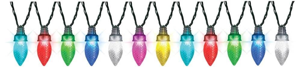 Gemmy Lightshow 24-Count 23-ft Multi-Function Multicolor C9 LED Plug-in Indoor/Outdoor String Lights