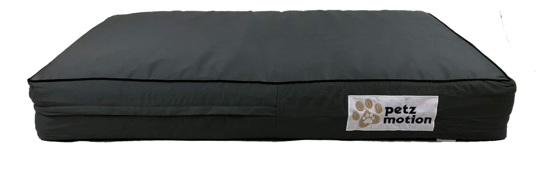 Petzmotion Premium Orthopaedic Memory Foam Dog Bed Mattress, Waterproof Liner, Washable Cover, Great for Pet Arthritis, Hip Dysplasia Etc. (Small, Grey Oxford)