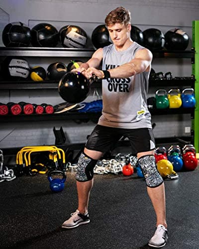 AEOLOS Knee Sleeves (1 Pair)，7mm Compression Knee Braces for Heavy-Lifting,Squats,Gym and Other Sports (XX-Large)