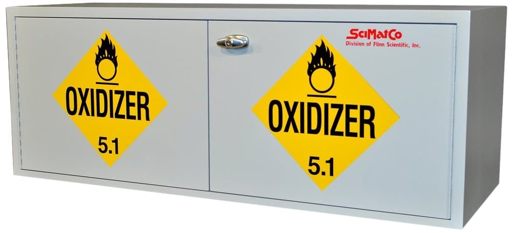 SC1960 Stak-a-Cab Hazardous Oxidizer Storage Cabinet, Gray, 16 gal x 1 gal Capacity, 18" H x 18" D x 47" W