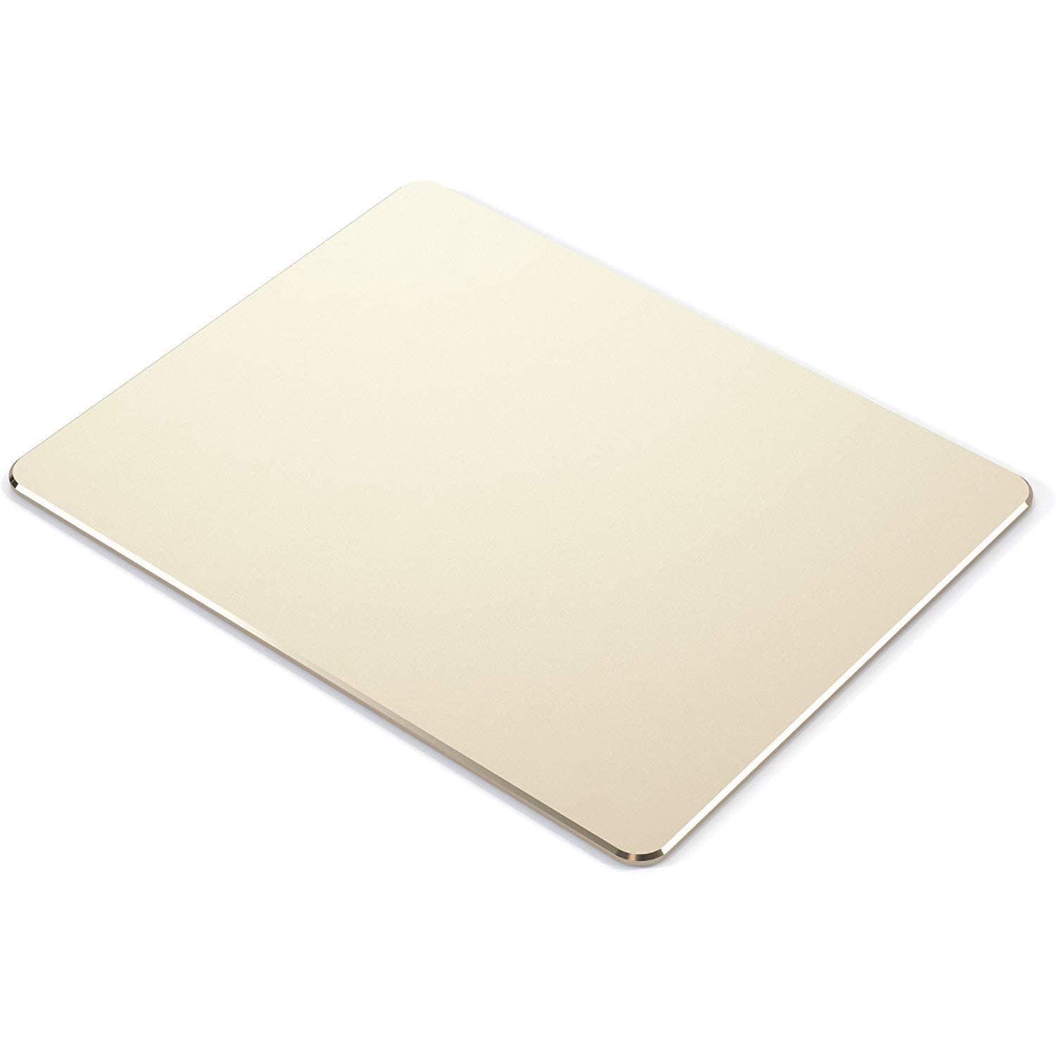 Metal Mouse pad Aluminum Alloy Mouse pad 9.6"x7.8" Medium Size Hard Smooth Thin Waterproof Fast and Accurate Control for Gaming Home and Office (Gold)