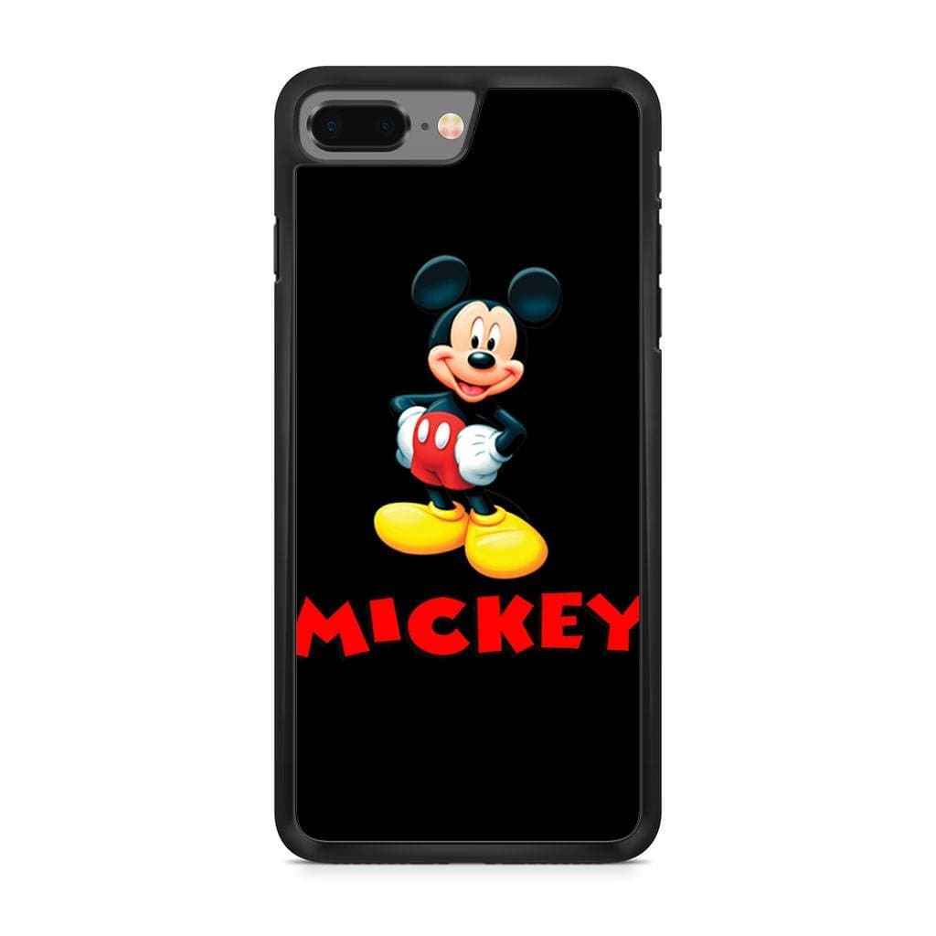 Iphone 8 Plus Mickey Mouse Solid Black Case