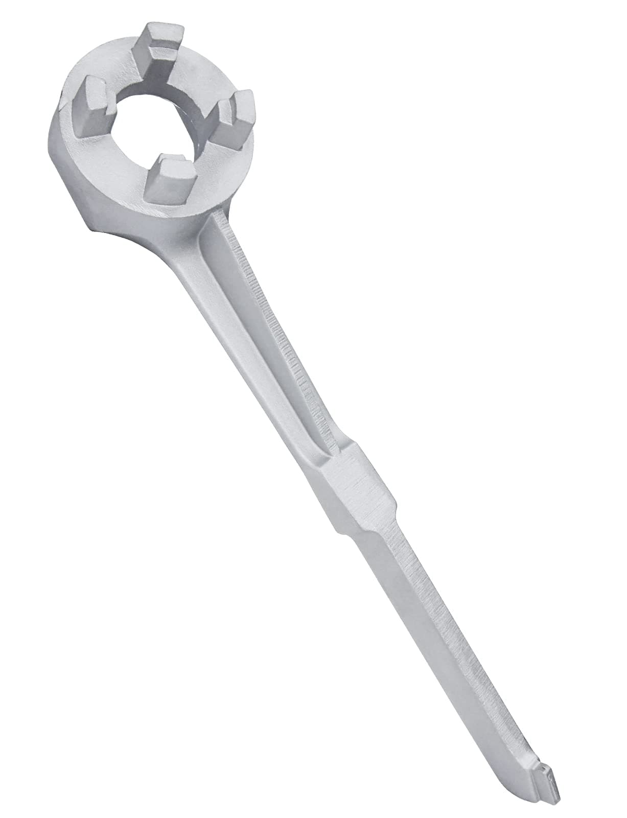 Mellbree Aluminum Bung Wrench - Gallon Drum Opener Tool for 10, 15, 20, 30, 50, 55 Gallon Barrels - Fits 2 Inch and 3/4 Inch Bung Caps