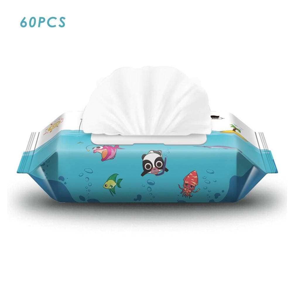 Baby Wipes,Flushable Toddler Wipes for Kids, Flip-Top Packs, Fragrance-Free Wet Wipes