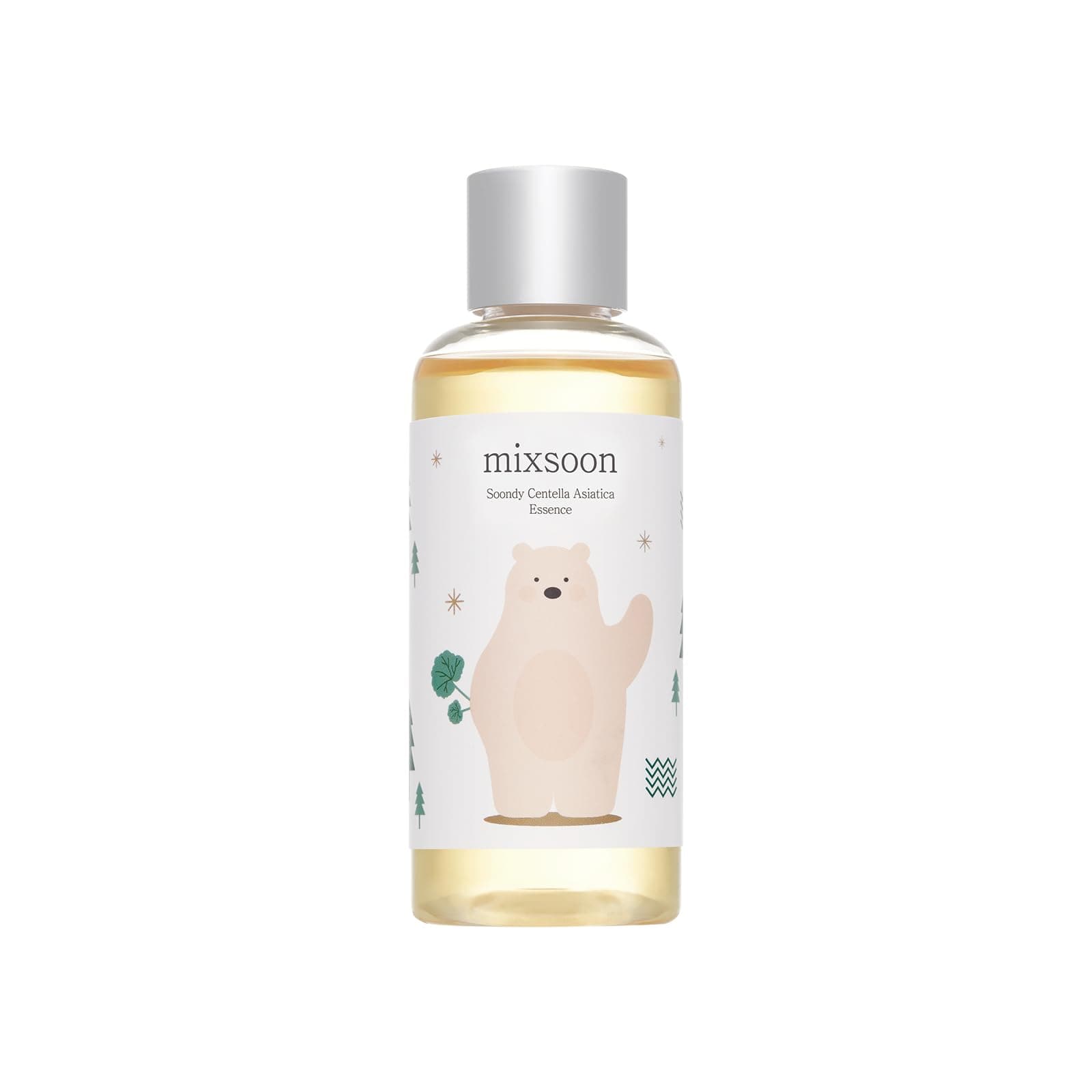 mixsoon Soondy Centella Asiatica Essence-Soothing, Calming and Hydrating for Face, Jeju Island Cica Extracts, Gentle Formula for Balanced, Healthy Skin 100ml / 3.38 fl.oz. Korean Glass Skin Care