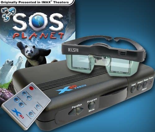 Virtual FX 3D Movie and Game Viewer and 2D to 3D Converter with 3D Shutter Glasses