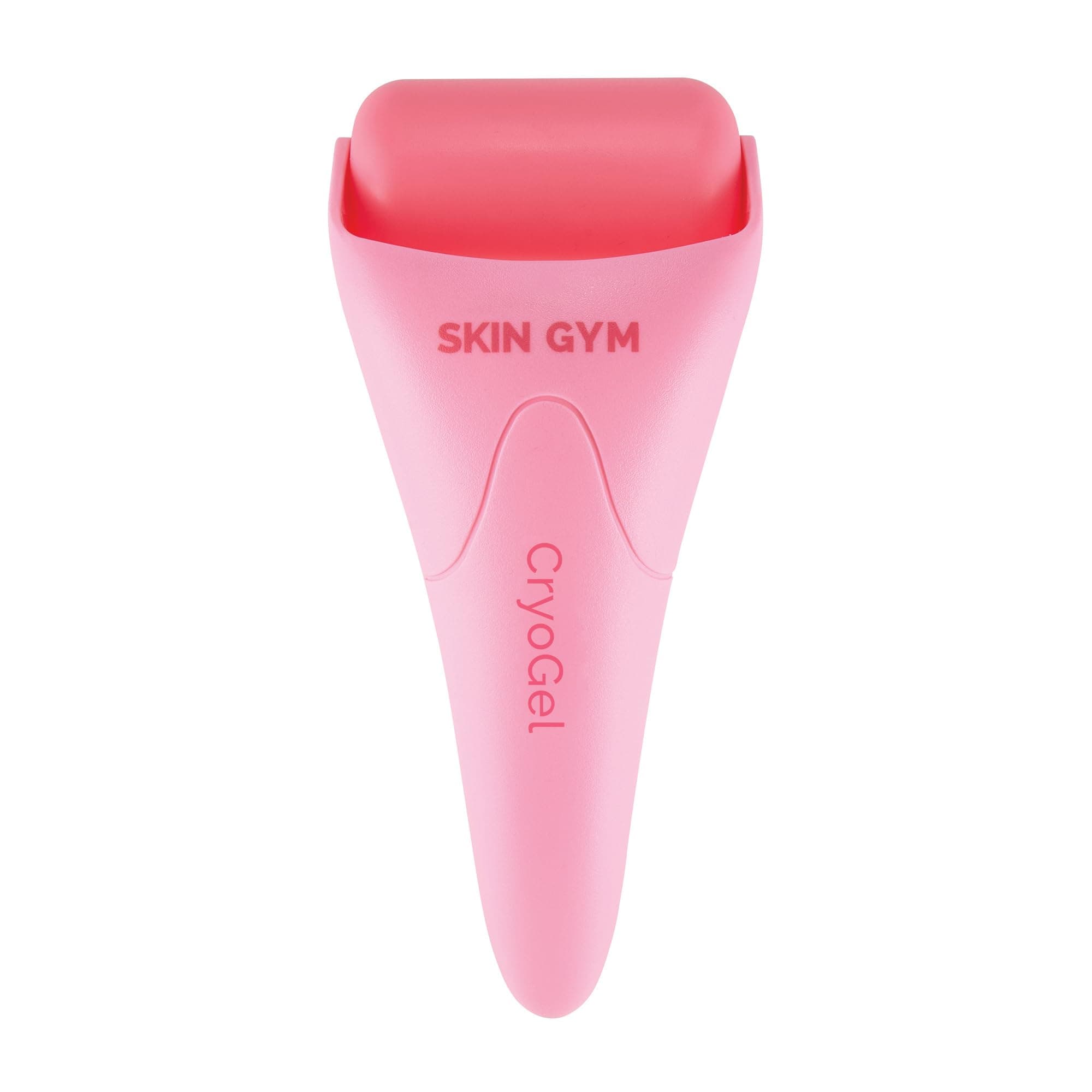 SKIN GYM CryoGel Pink Roller, Cooling Facial Tool for Puffiness and Skin Firming