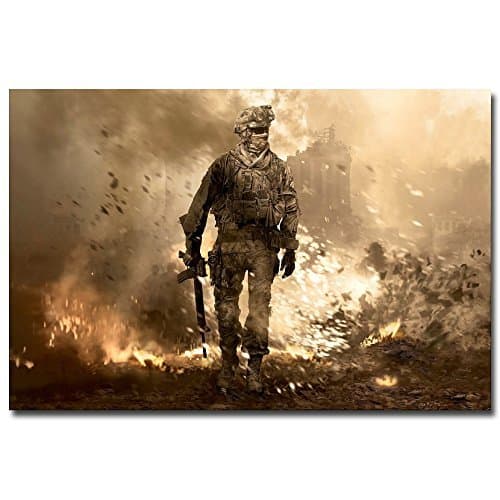 Lawrence Painting Call of Duty 4 Modern Warfare Art Canvas Poster Print Pictures for Living Room Decor