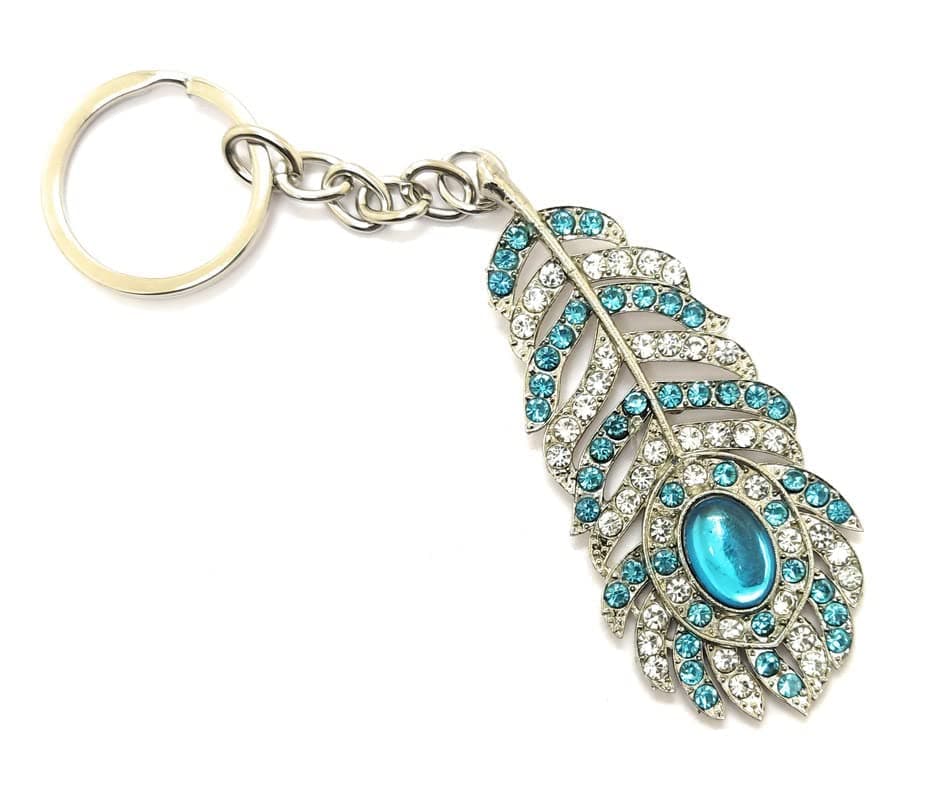 ShianiShiani Oh My God OMG Metal Keychain and Keyring (Blue)