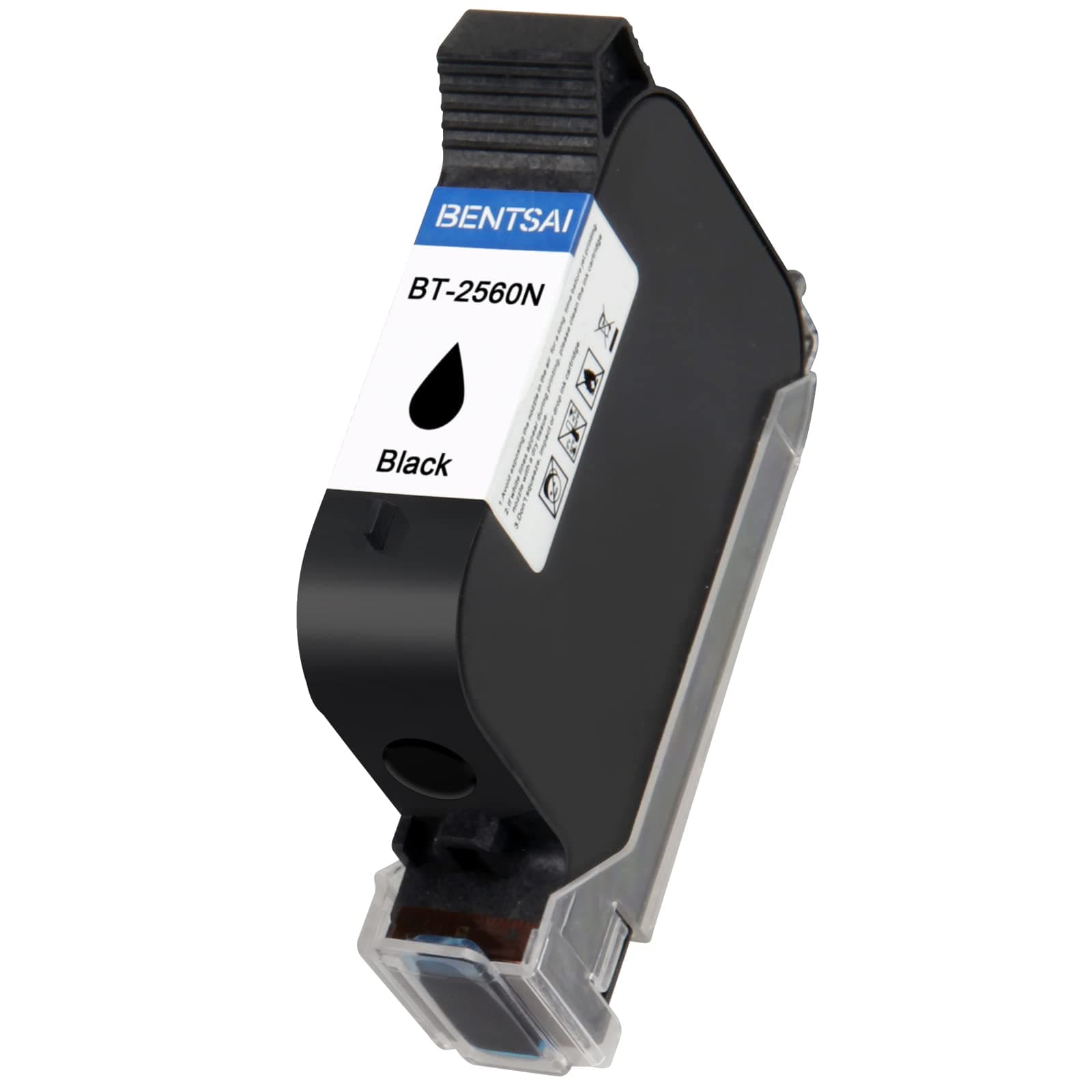 BT-2560N Original Aqueous Water Soluble Ink Cartridge Replacement for Handheld Inkjet Printer BT-HH6105B1/BT-HH6105B2/BT-HH6105B3/B10 Black 1 Pack
