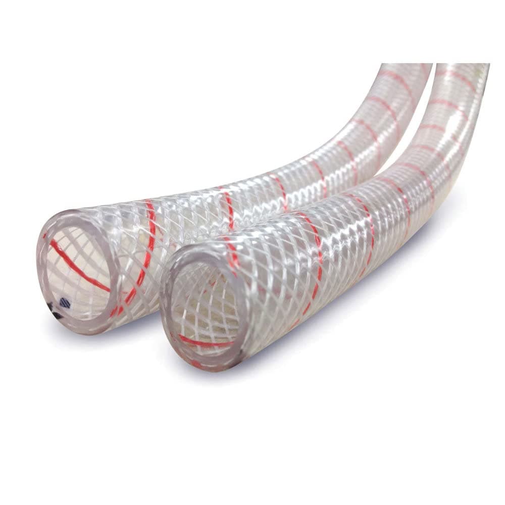 Sierra International All Clear PVC Tubing Polyester Reinforced (Red-Tracer) 1/2" x 50' 16-162-0126 All Clear PVC Tubing Polyester Reinforced (Red-Tracer) 1/2" x 50',