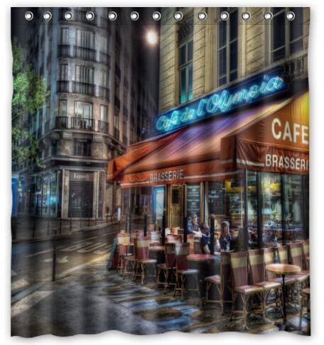 Paris 100% Polyester Shower Curtain (66" x 72" )