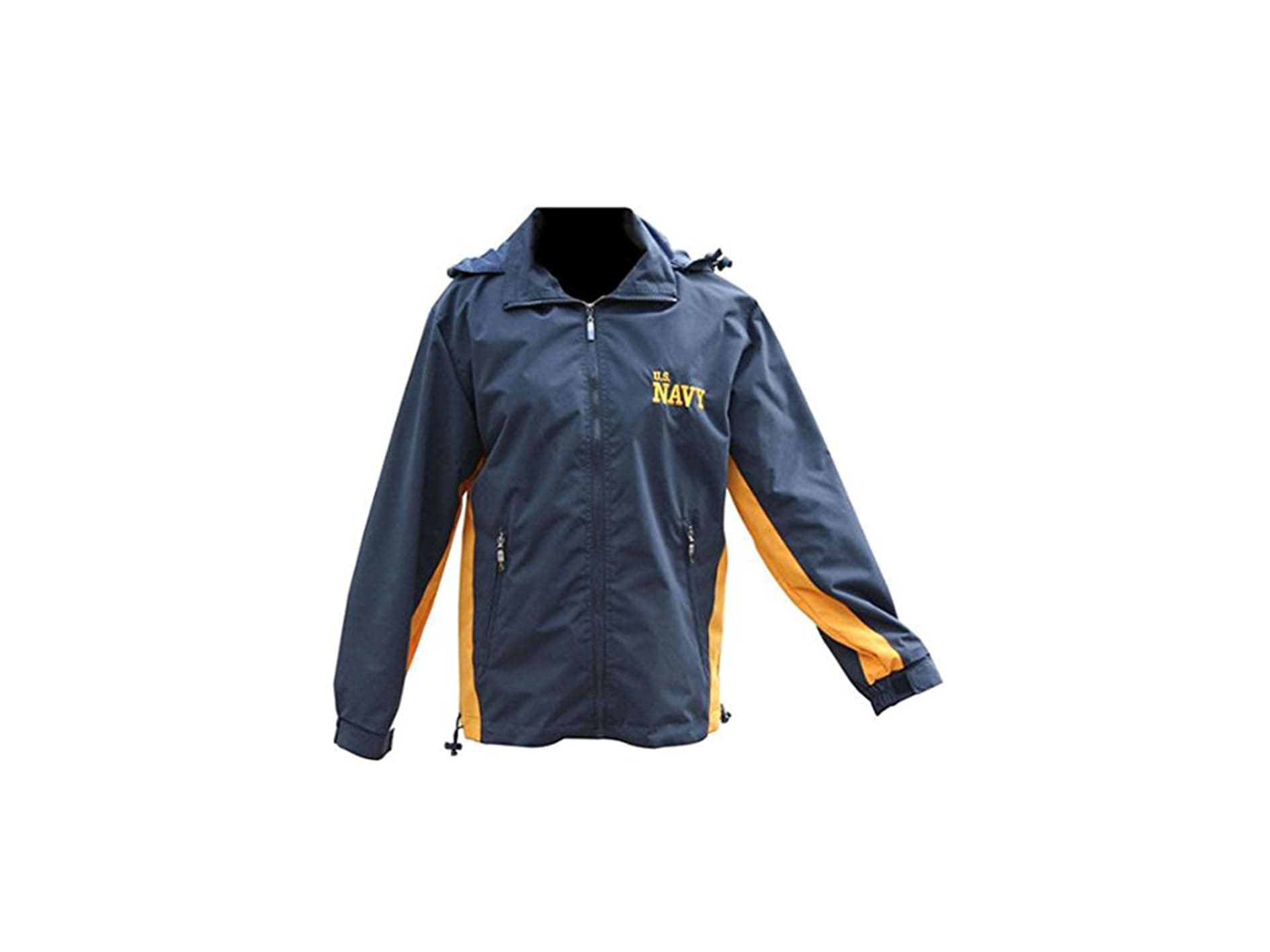 Mitchell Proffitt Men's US Navy Windbreaker Jacket XL Navy Blue & Gold