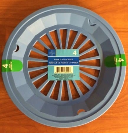 Plastic Paper Plate Holders, Set of 4(blue)