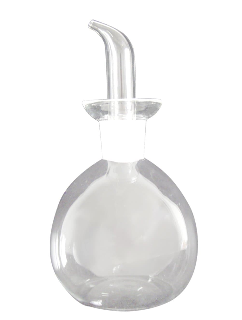 Silicone Gold, Round Oil Cruet, Glass, 12 x 7 x 7cm