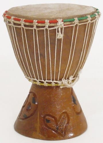 African Music 7" Extra Small Authentic Handmade Djembe Drum - Traditional African Musical Instrument
