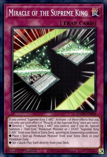 Miracle of The Supreme King - AGOV-EN068 - Common - 1st Edition