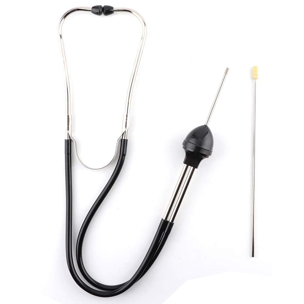 Engine Stethoscope Set, Auto Stainless Steel Mechanics Cylinder Stethoscope Car Engine Diagnostic Tool Hearing Tool