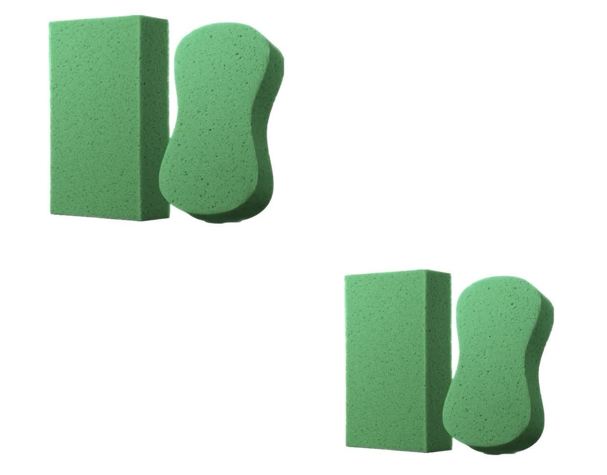 Brick N Bone SpongesLarge for Cleaning - 2 Pack - Multi-Purpose Cleaning Sponge, Perfect as Car Wash Sponge, Household Cleaning , Tile Grout Sponge, for Painting, Large Sponge for Washing Cars