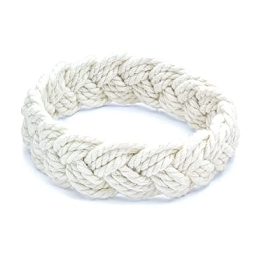 World End Imports White Cotton Sailor Knot Bracelet