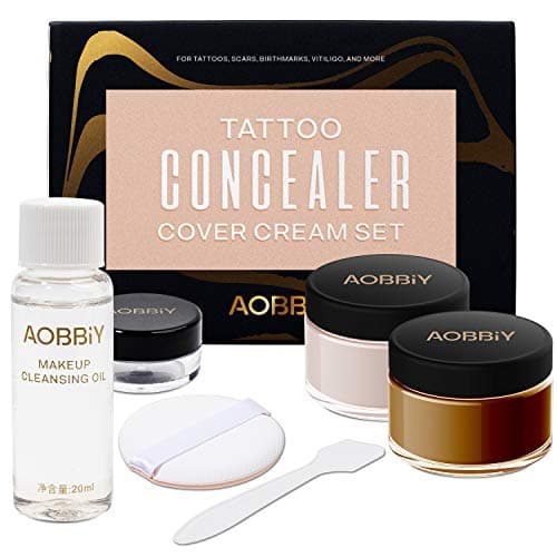 Waterproof Tattoo Concealer, Up-Version Tattoo Concealer Makeup. For Dark Spots, Scars, Vitiligo, And More. For Men and Women