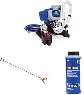Magnum 257025 Project Painter Plus Paint Sprayer, Multicolor & 243041 Magnum 15-Inch Tip Extension, Gray & 243104 Pump Armor, 1-Quart