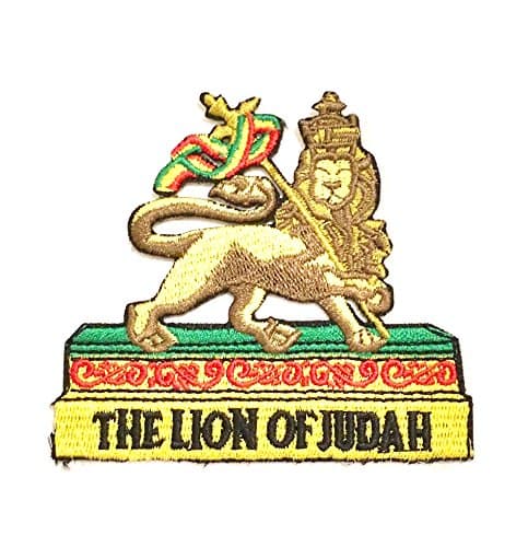 Lion of Judah, Rastafarian,Reggae, Rasta Style, Iron on Patch, sew on Patch, Cool Patches, Jean Patch, Hat Patch, Backpack Patch, Jacket Patch
