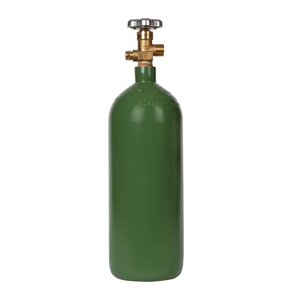 Varies New 20 cu ft Steel Oxygen Cylinder with CGA540 Valve