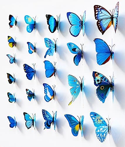 3D Butterfly Wall Stick Wall Decals Building Wall Decal Sticker Home decor