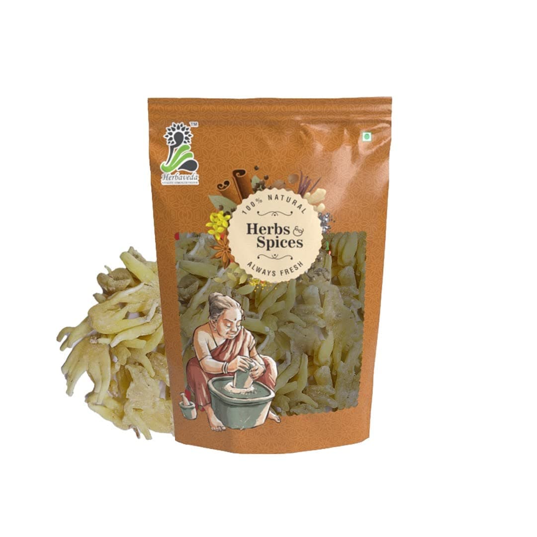 Herbaveda - Salam Panja (Mitha) 100g | Hatta Haddit | Panchaule Dactylorhiza Hatagirea | Salab Panja | Breve Meetha | Lucky Hand Root