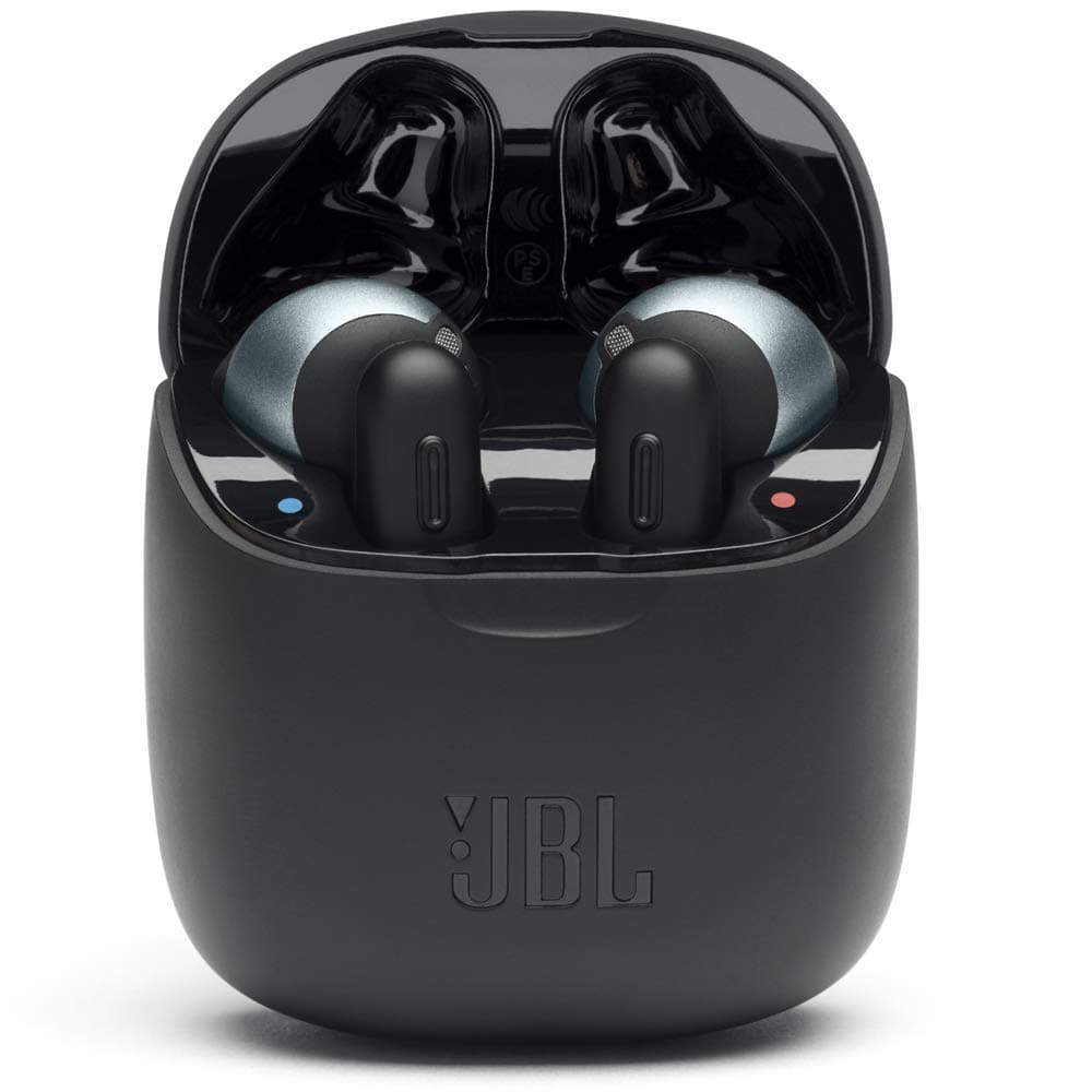 Tune 220 TWS Truly Wireless In-Ear Bluetooth Headphones and Charging Case with Voice Assistant, Up to 19 Hours of Music, Black