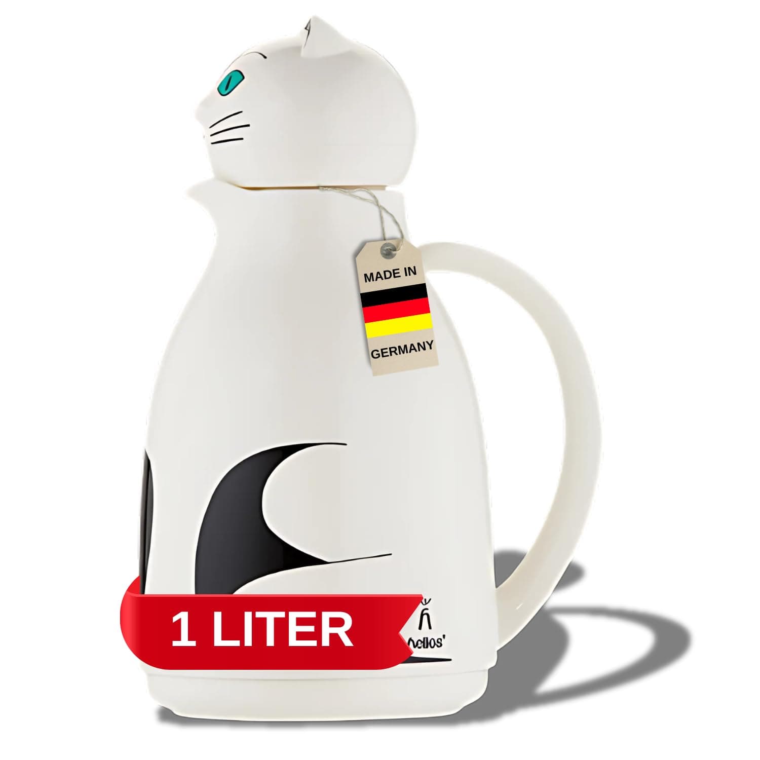 Thermo-Cat Vacuum Jug White 1 Litre, One Size