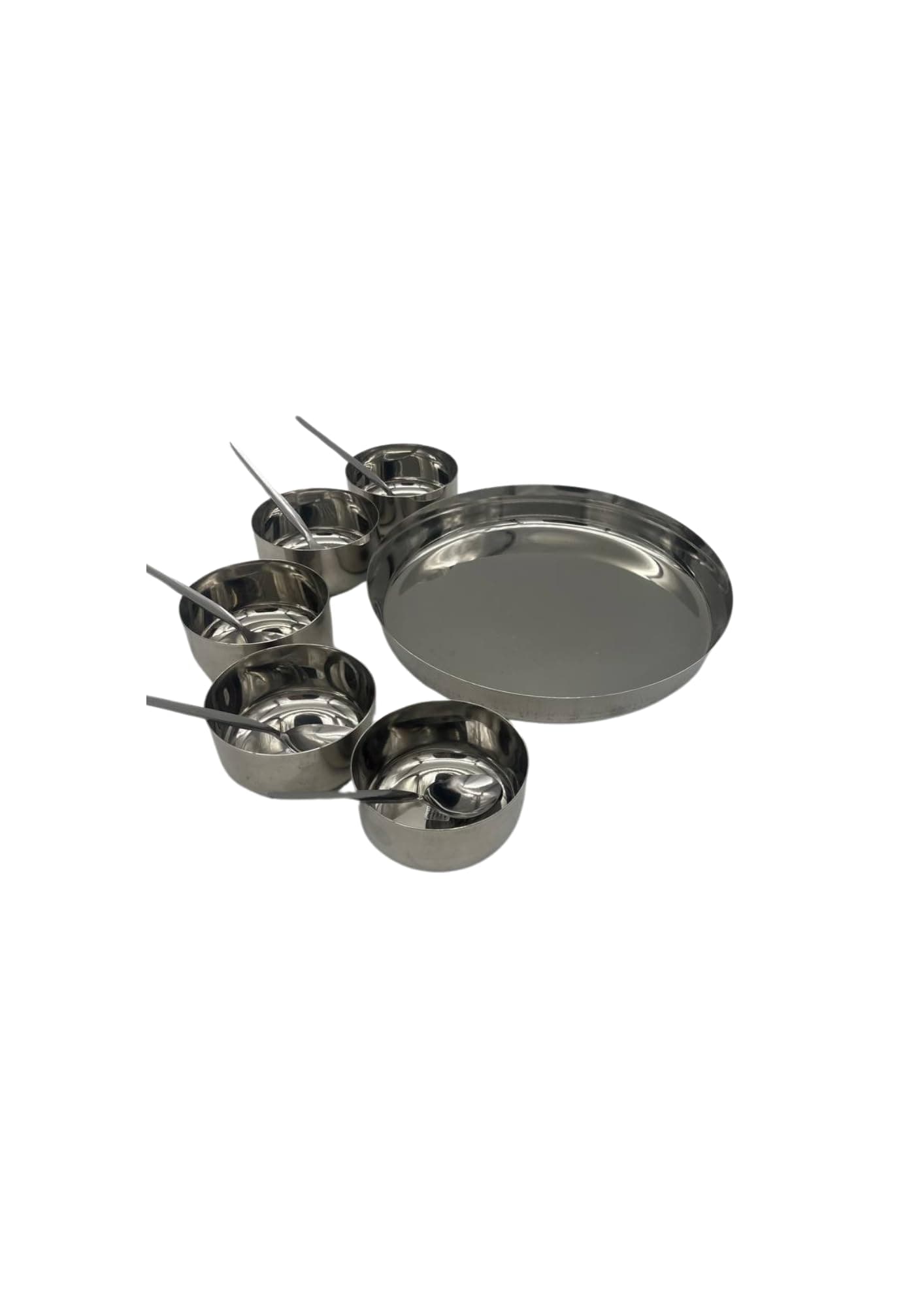 Set of 11 Stainless Steel Serving Dish for Pickle/Chutney/Curry/Relish Dish