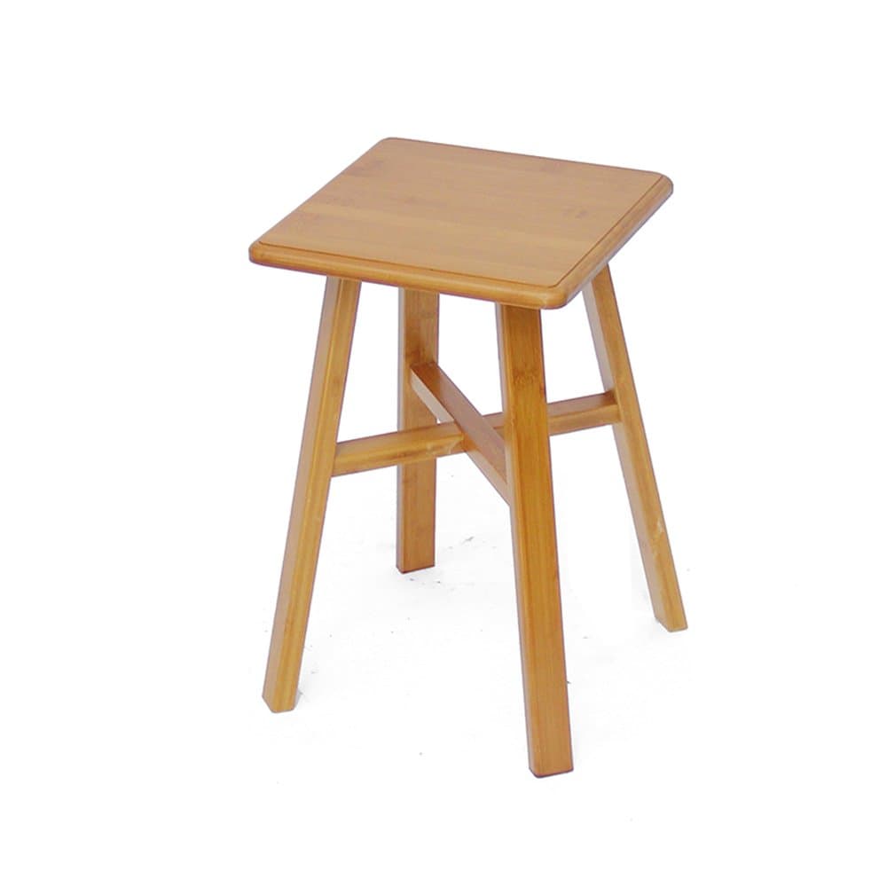 Removable chair Bamboo Stool Fashion Home Bench/Dining Table Stool/Modern Simple Square Stool/Non-Slip Bamboo Bench 27 27 43cm -by TIANTA