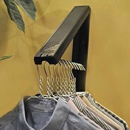InstaHanger Folding Closet Hanging System - Black