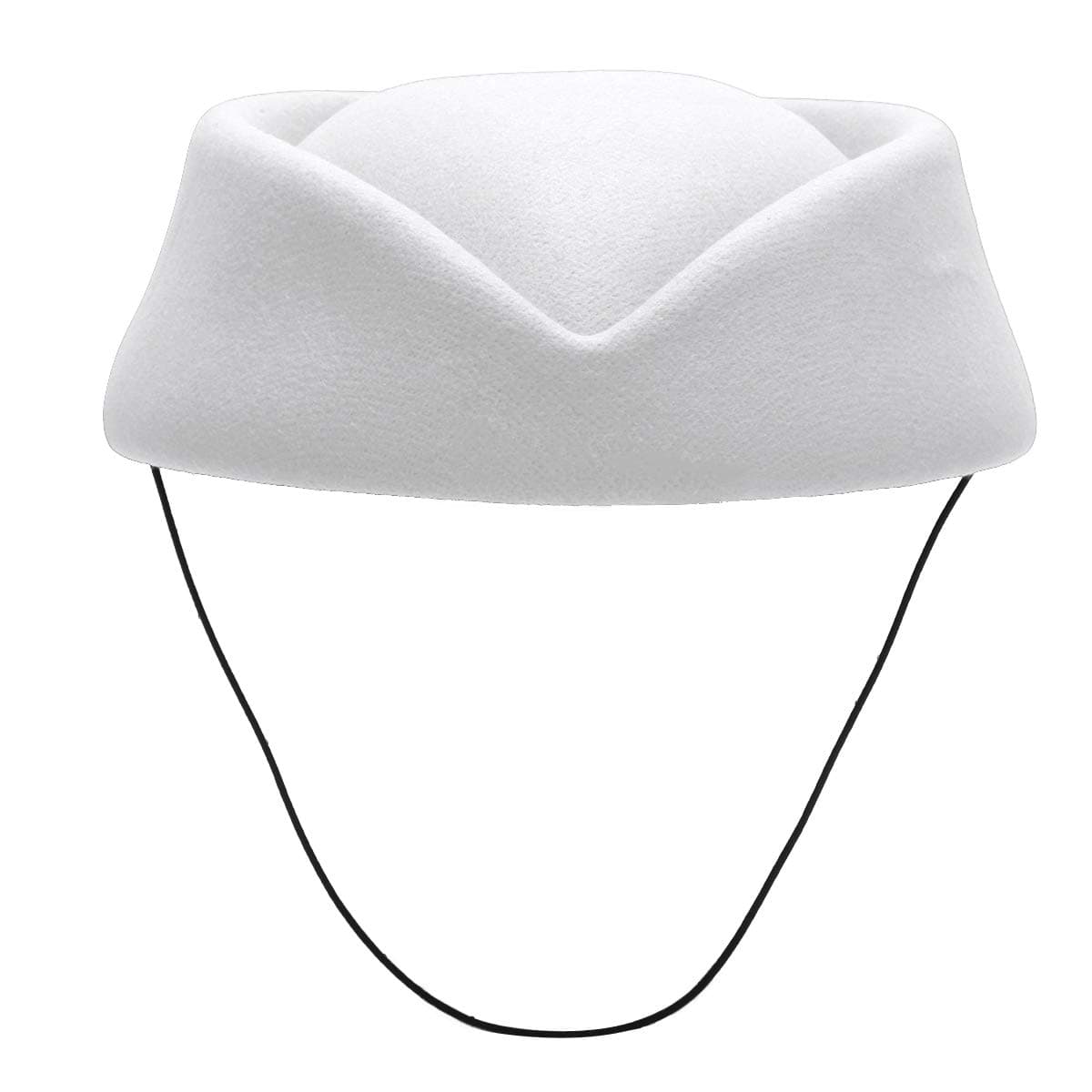 Freebily Imitation Wool Felt Stewardess Air Hostesses Pillbox Hat Millinery Teardrop Fascinator Base Cap for Cosplay Costume Accessories